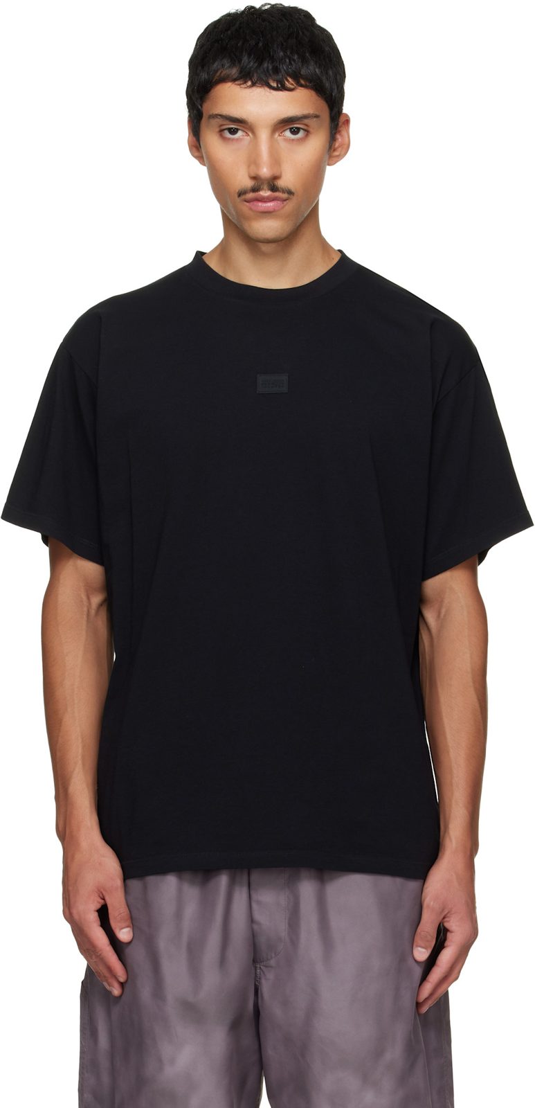 Black Logo Patch T-shirt 262188M213020