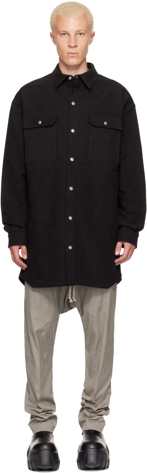 Black Tower Oversized Outershirt 262232M192039
