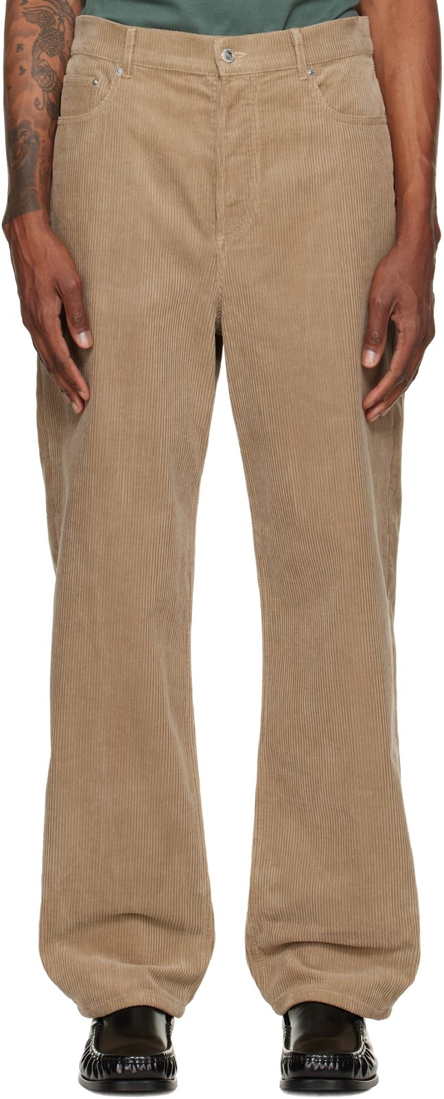 Beige Solal Trousers 262252M191013