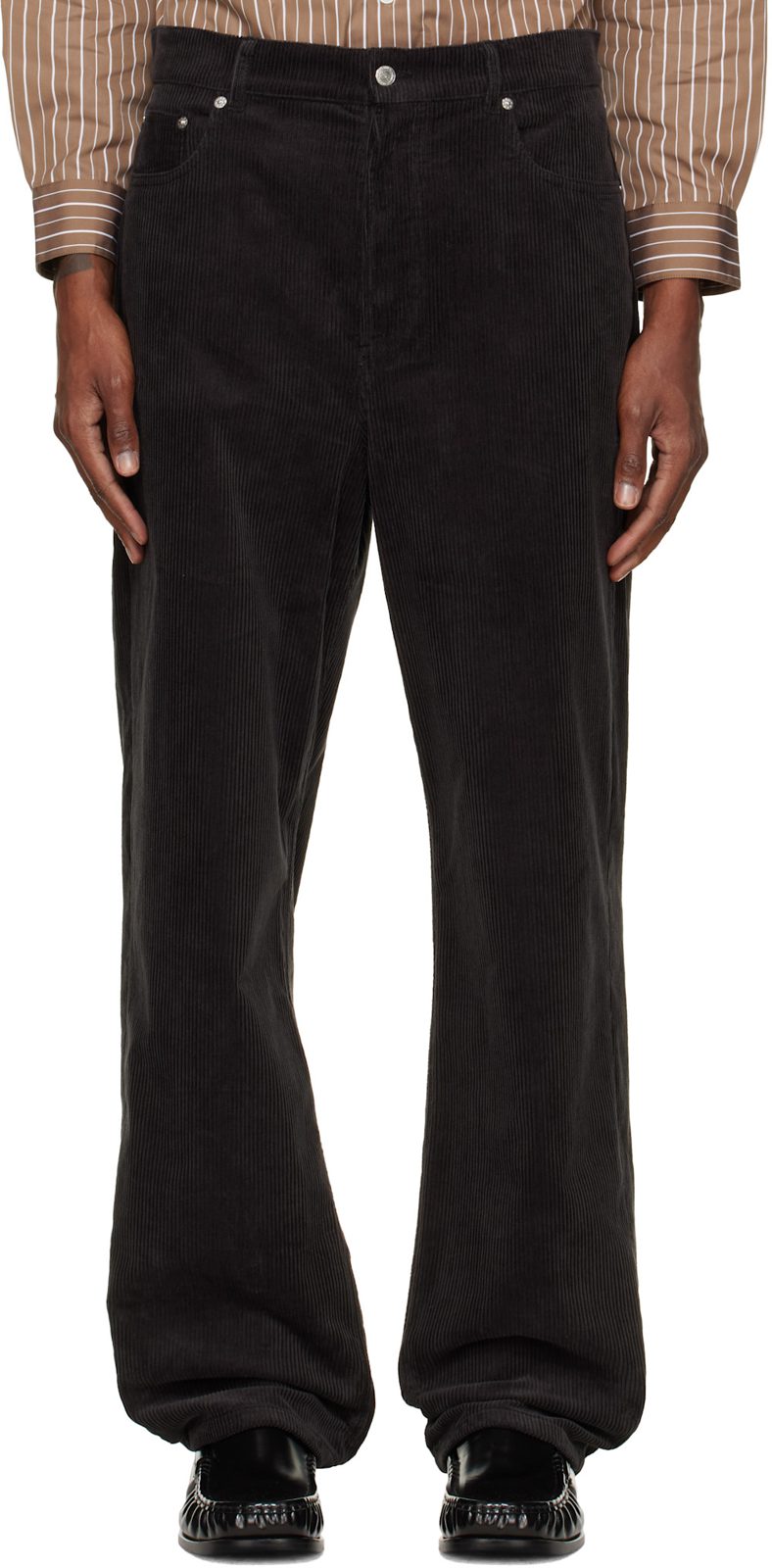 Gray Solal Trousers 262252M191012