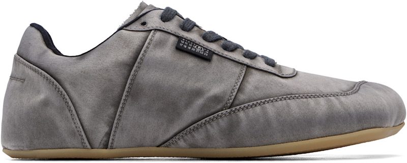Gray Satin Sneakers 262188M237008