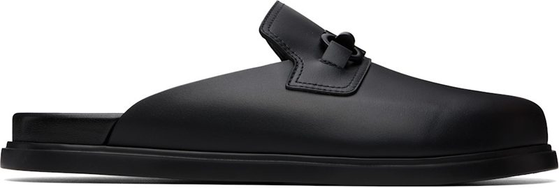 Black Santiago Loafers 262270M231002