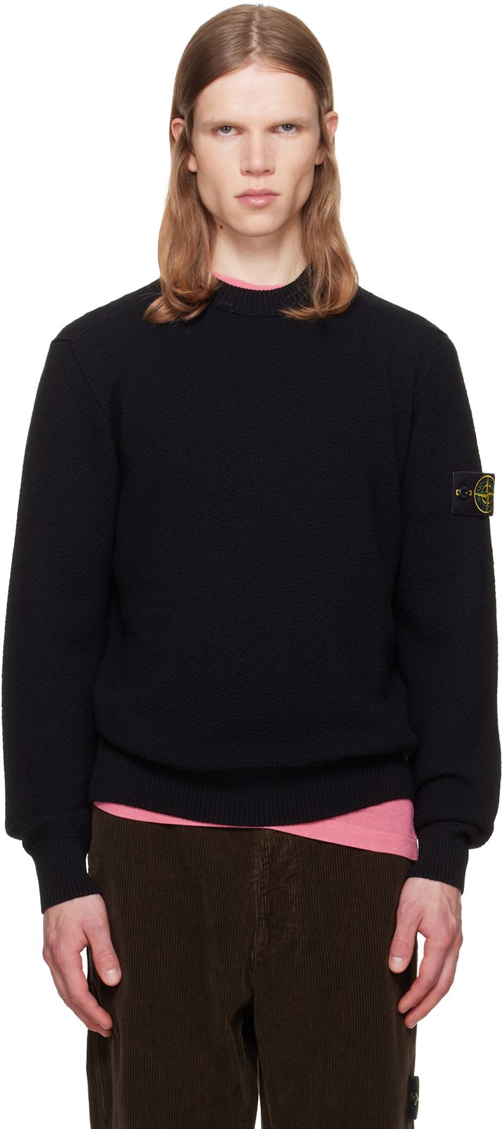 Black 5100011 Pure RWS Wool Sweater 262828M201019