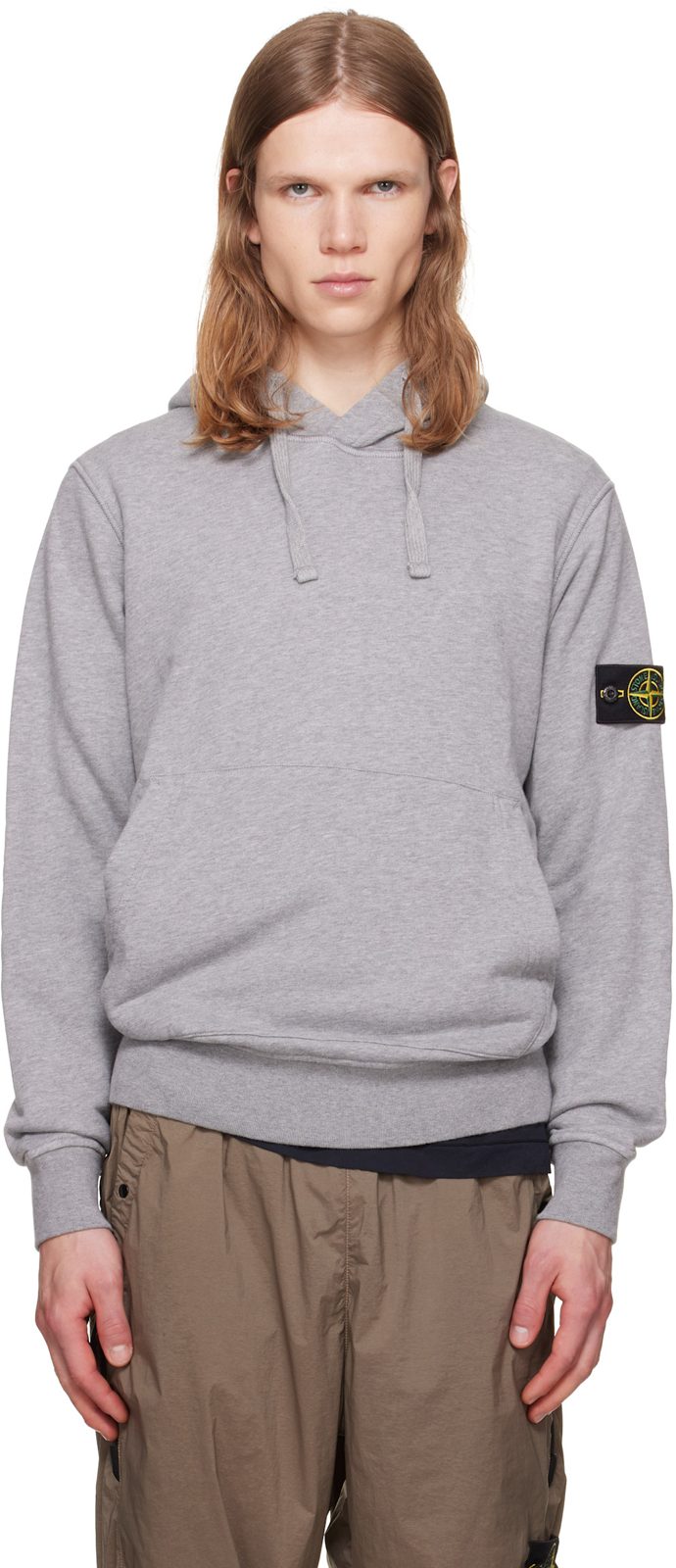 Gray 6100062 Organic Cotton Fleece Hoodie 262828M202000