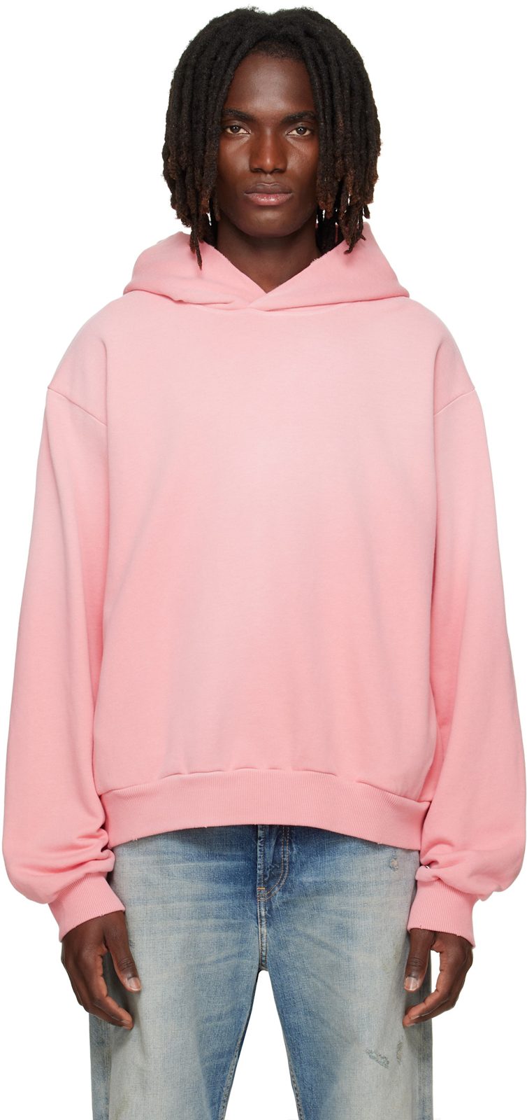 Pink Fleece Logo Hoodie 262129M202002