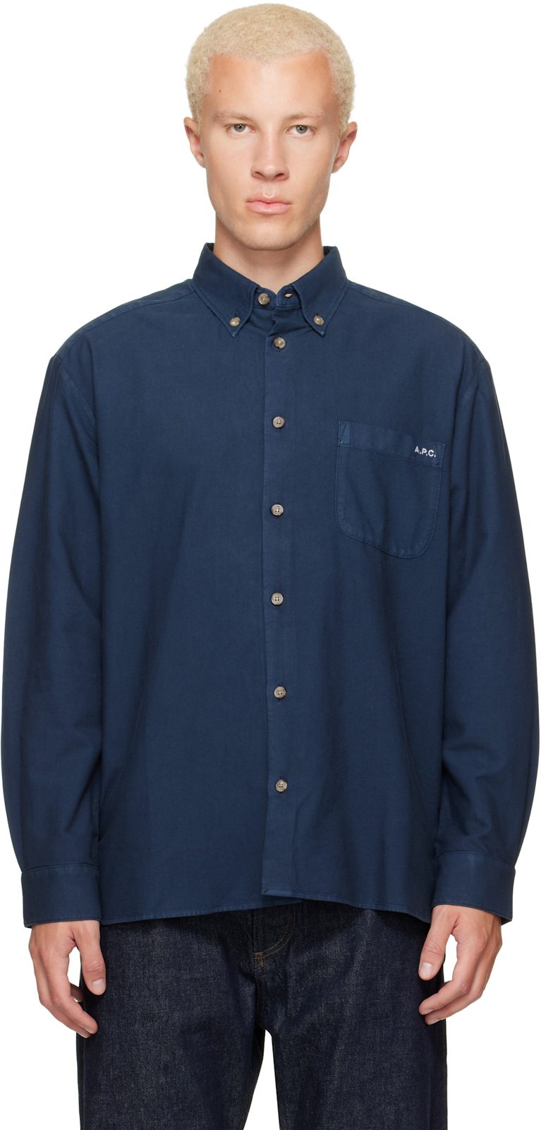 Blue Mateo Logo Shirt 262252M192010