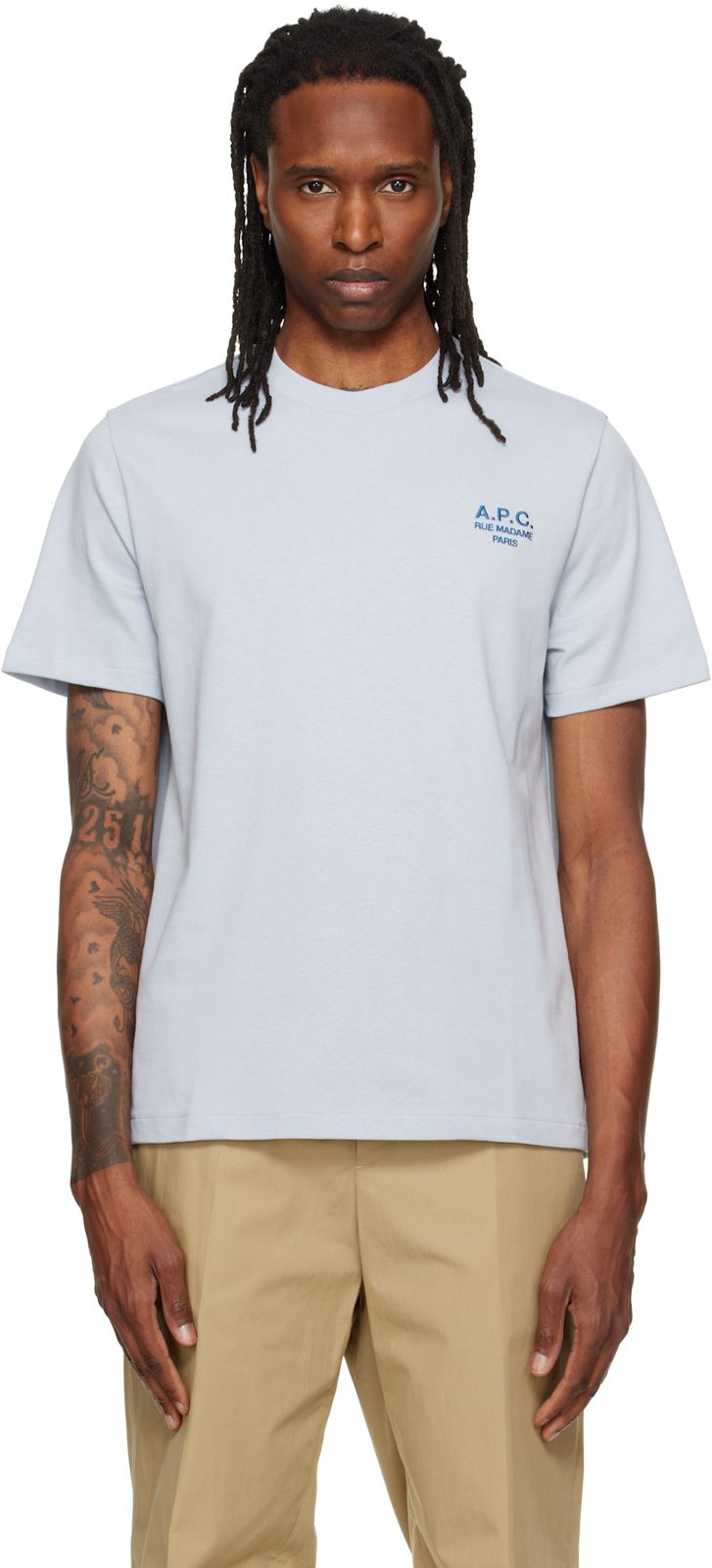 Blue Standard Rue Madame T-shirt 262252M213036