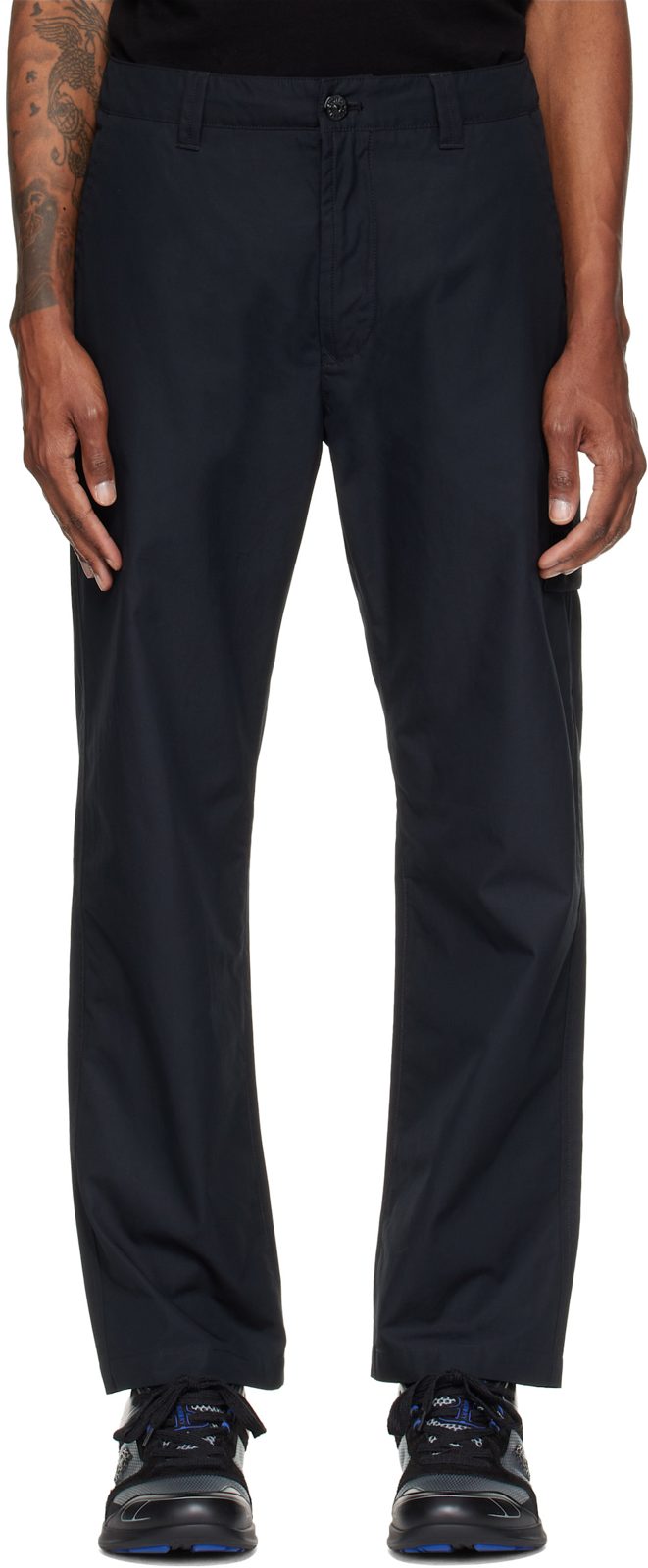 Black 3100020 All-Weather Cotton Canvas_S.I. Ghost Trousers 262828M191008