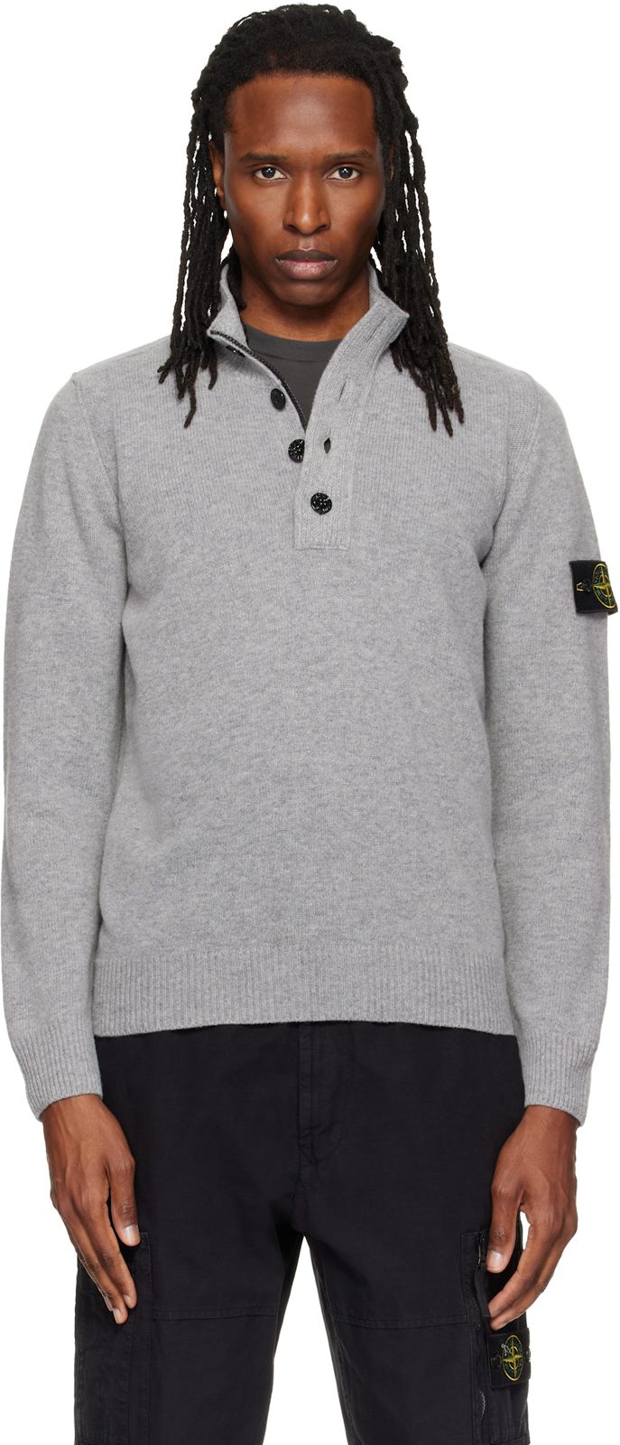 Gray 5100040 Lambswool Polo 262828M212013