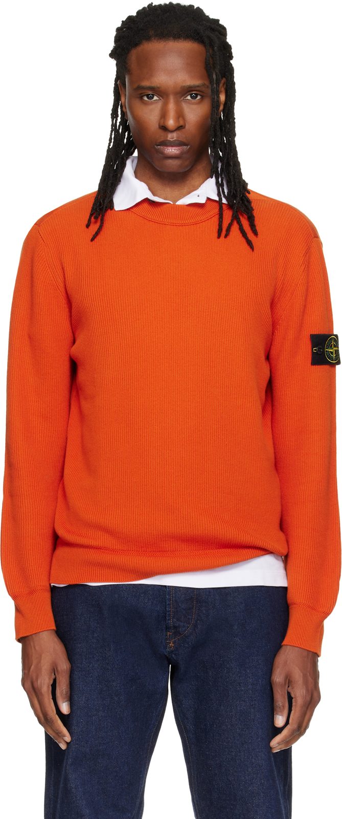 Orange 5100154 Ribbed Soft Organic Cotton Sweater 262828M201000