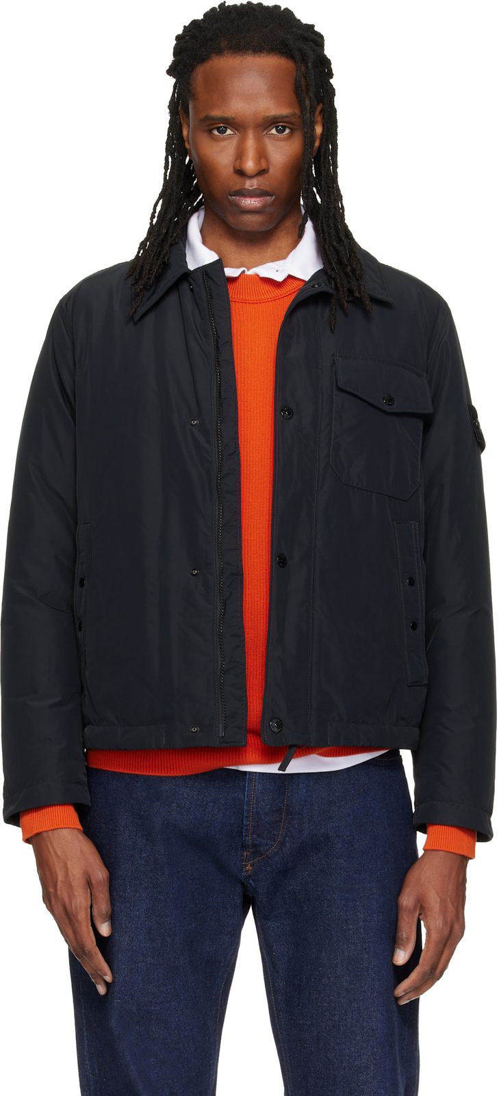 Black 4100022 Micro Reps Down Jacket 262828M178023