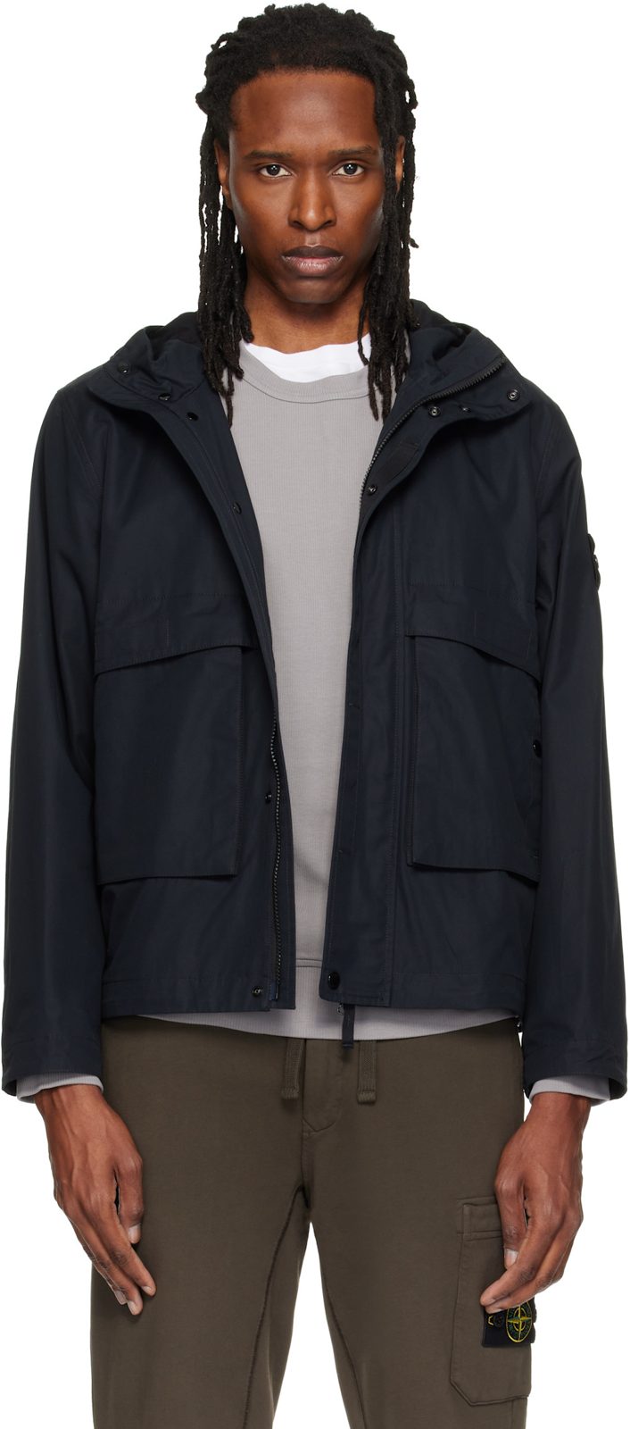 Black Q100025 All-Weather Cotton Canvas_S.I. Ghost Jacket 262828M180003
