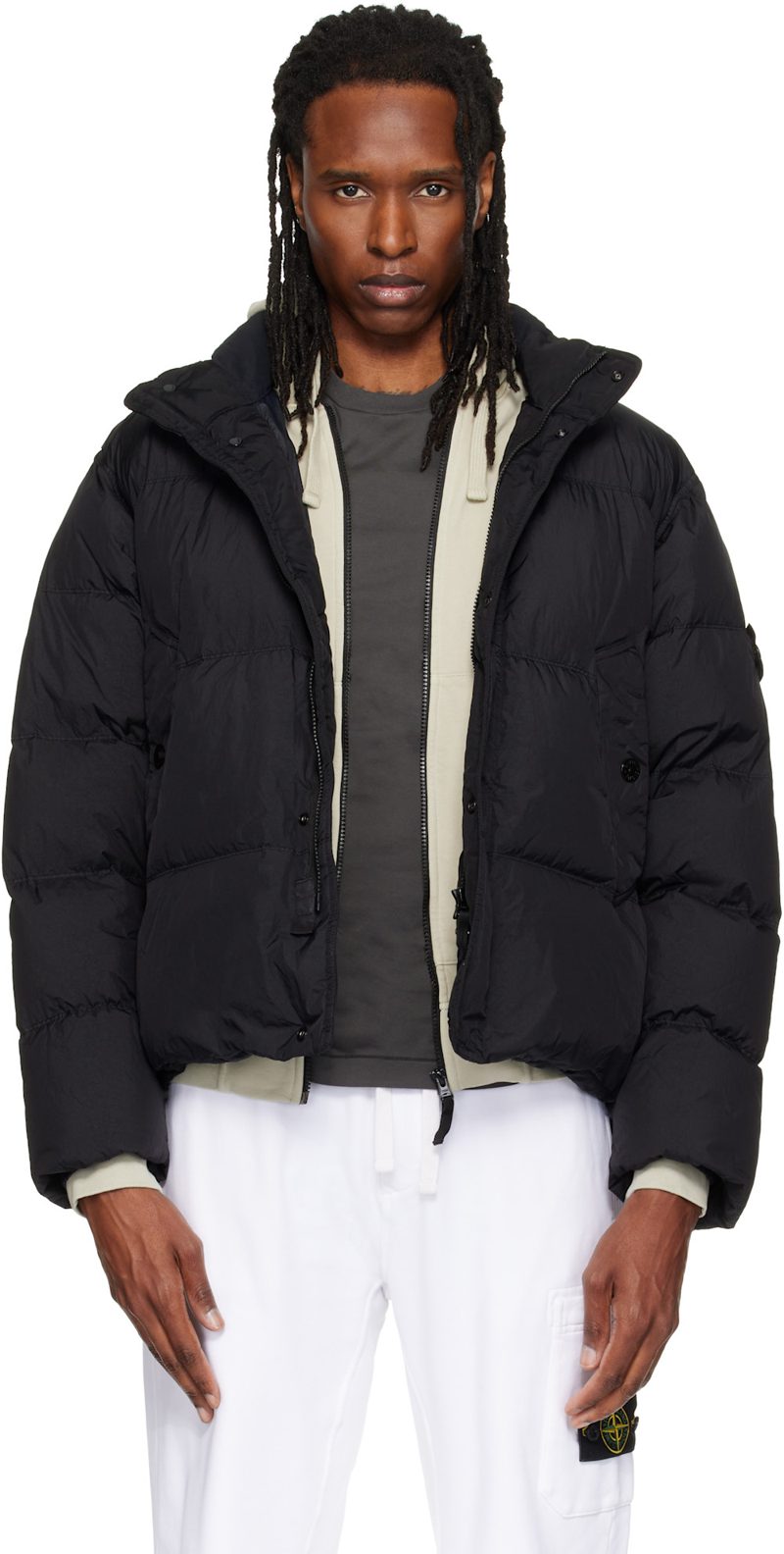 Black 4100109 Crinkle Reps NY Down Jacket 262828M178001
