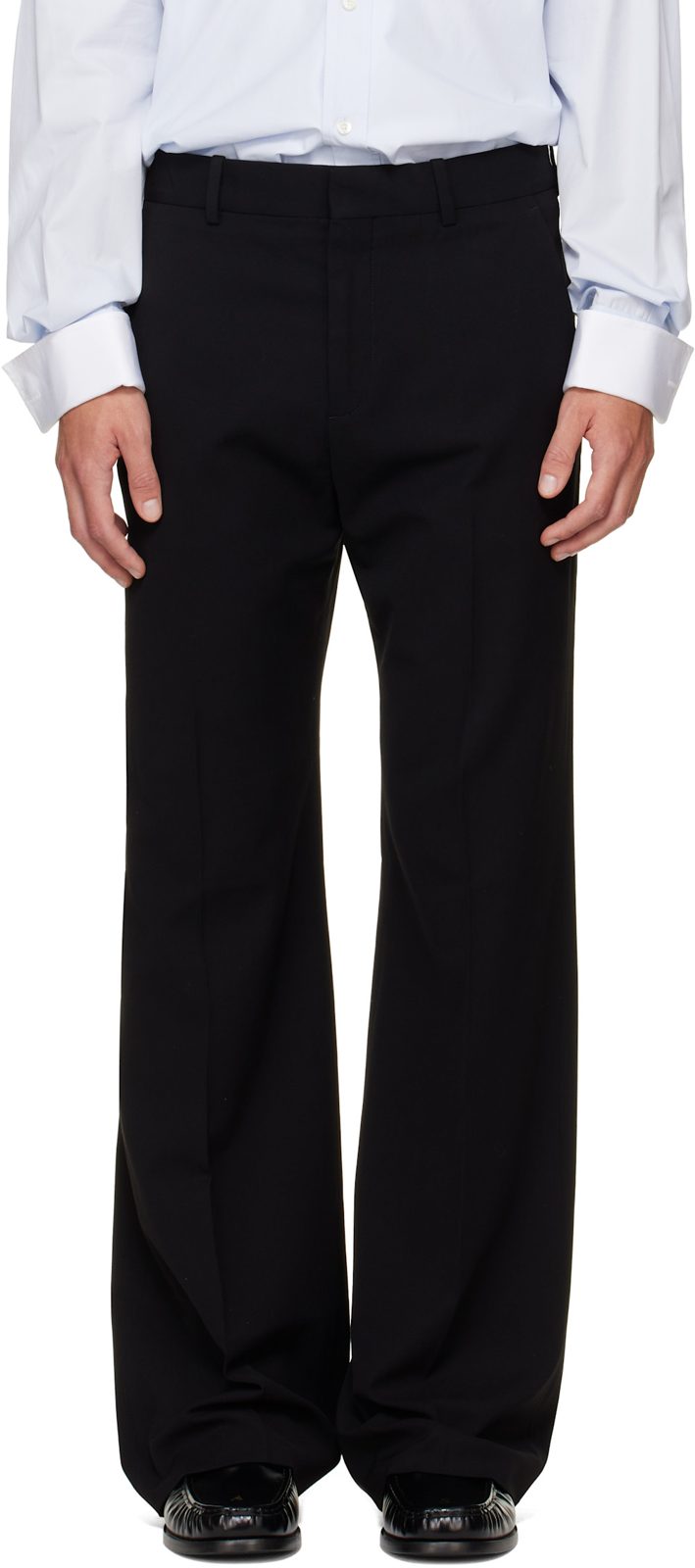 Black Tailored Trousers 262129M191005