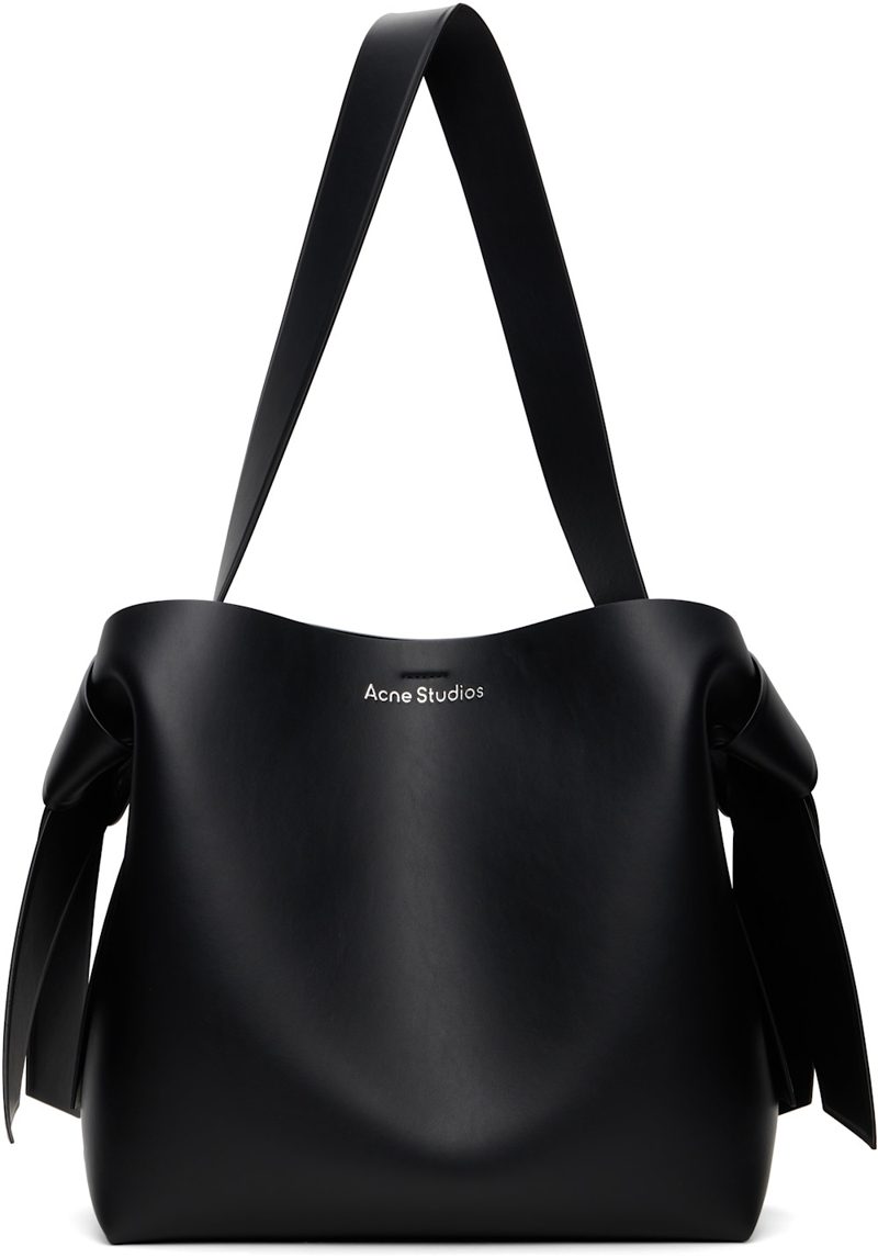 Black Musubi Midi Tote 262129M172010