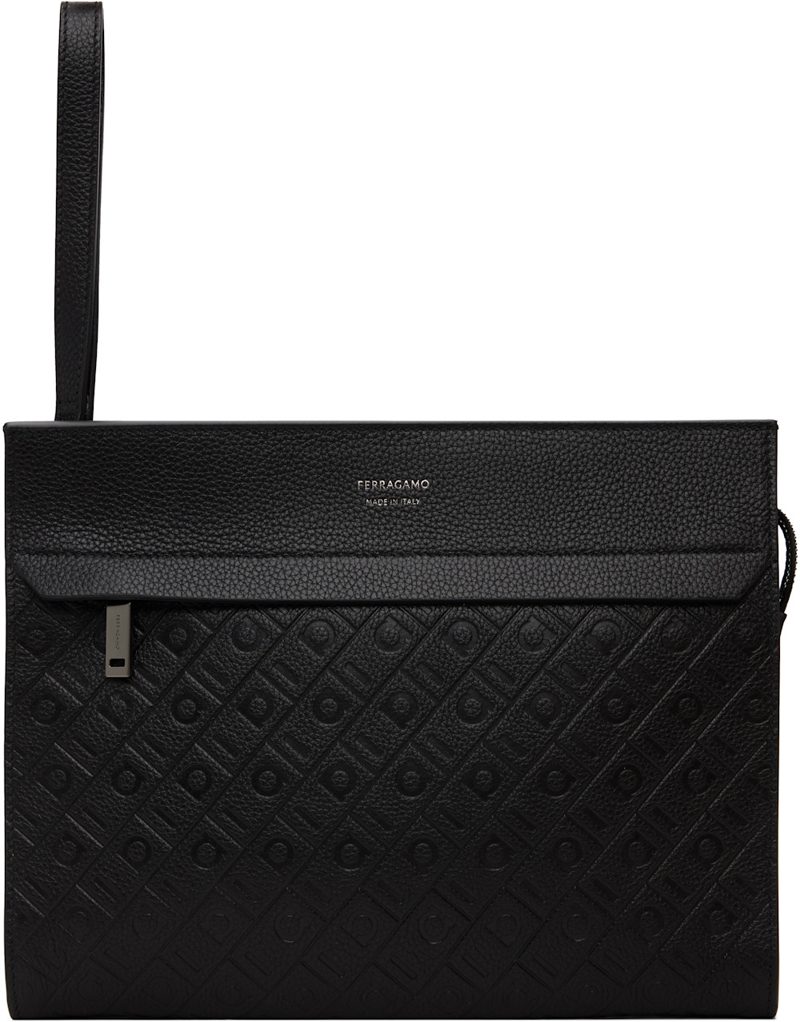 Black [페라가모] Monogram Pouch 262270M171002