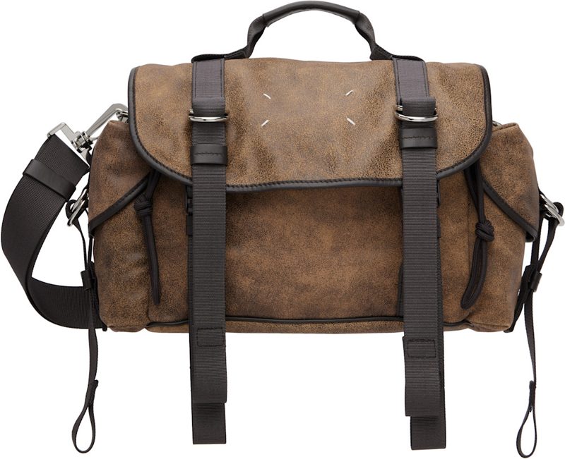 Brown High Tech Small Messenger Bag 262168M170000