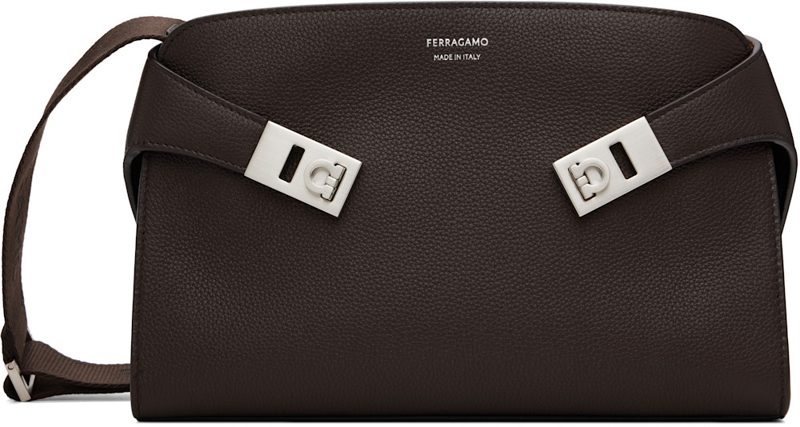 Brown Hug Messenger Bag 262270M170001