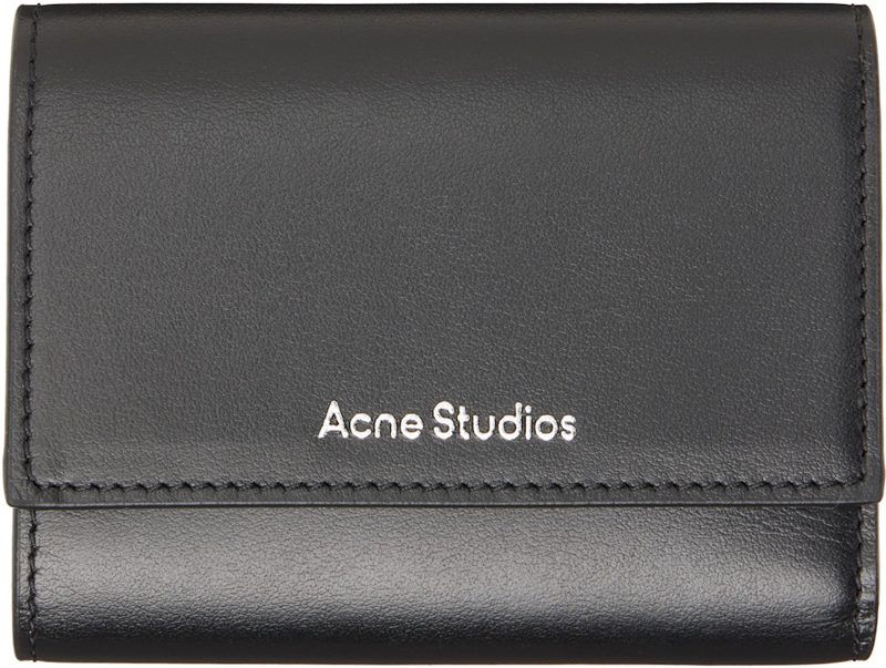 Black Trifold Leather Wallet 262129F040001