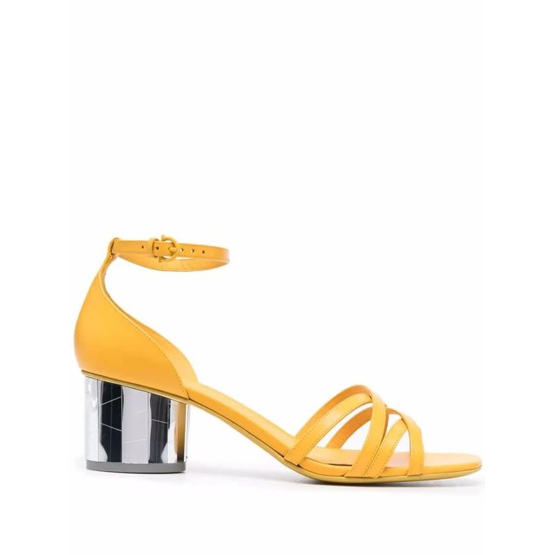65Mm Mirrored-Heel Sandals