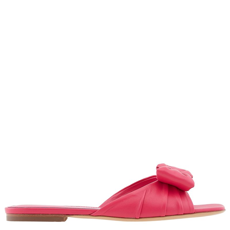 Vara Bow Leather Slides