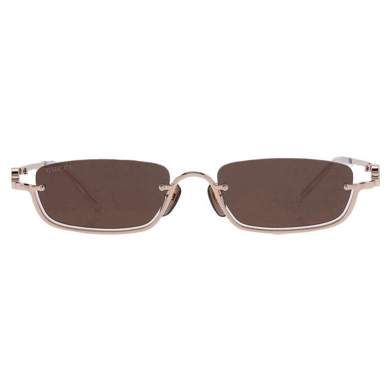 Brown Rectangular Unisex Sunglasses GG1278S 001 55