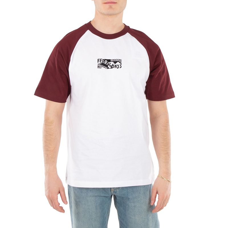 Flock Print Cotton T-Shirt