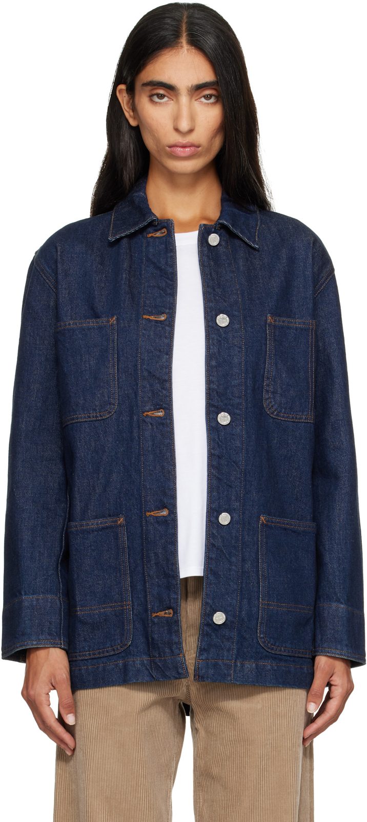 Blue Worker Denim Jacket 262252F060002