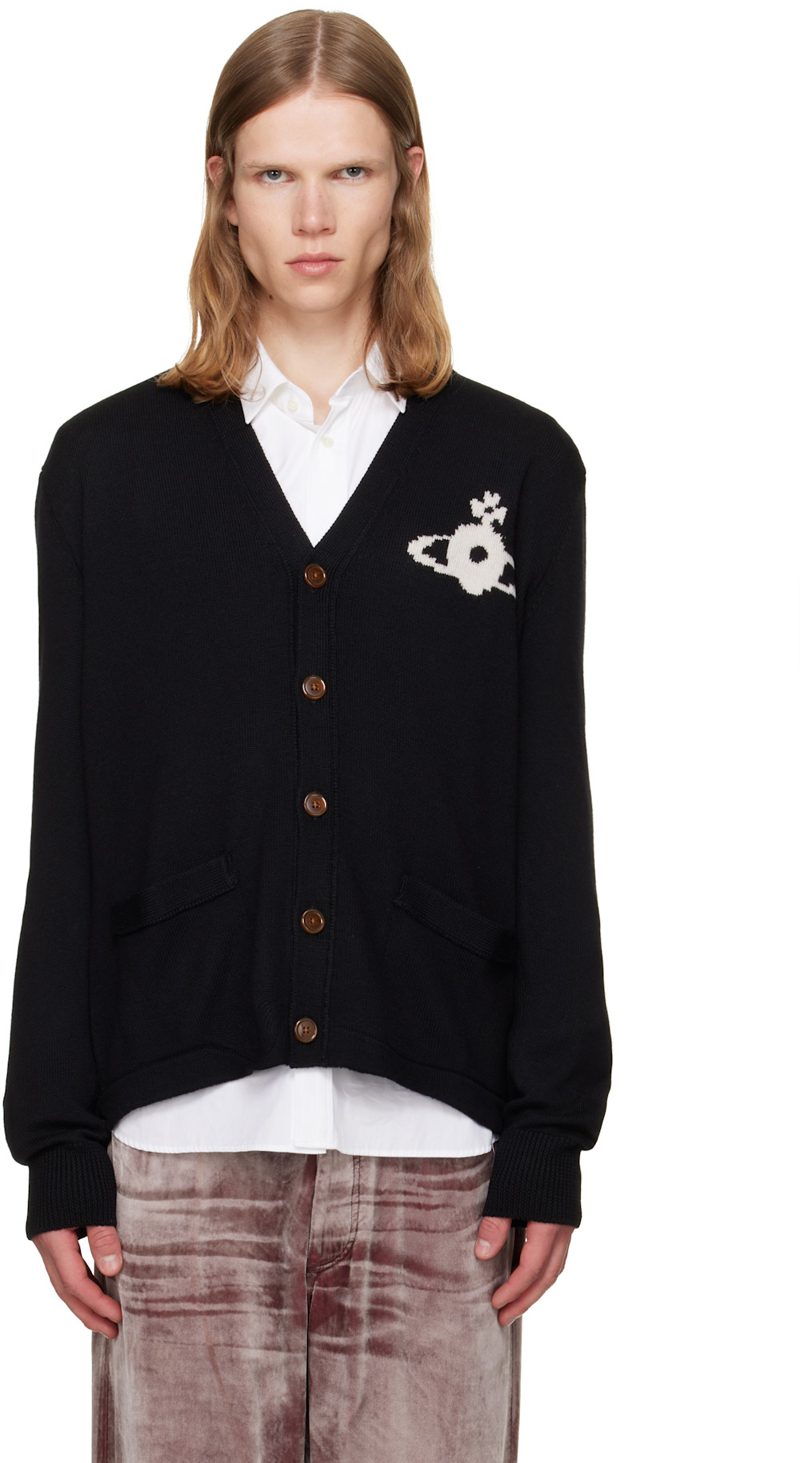 Black Alex Cardigan 262314M200011