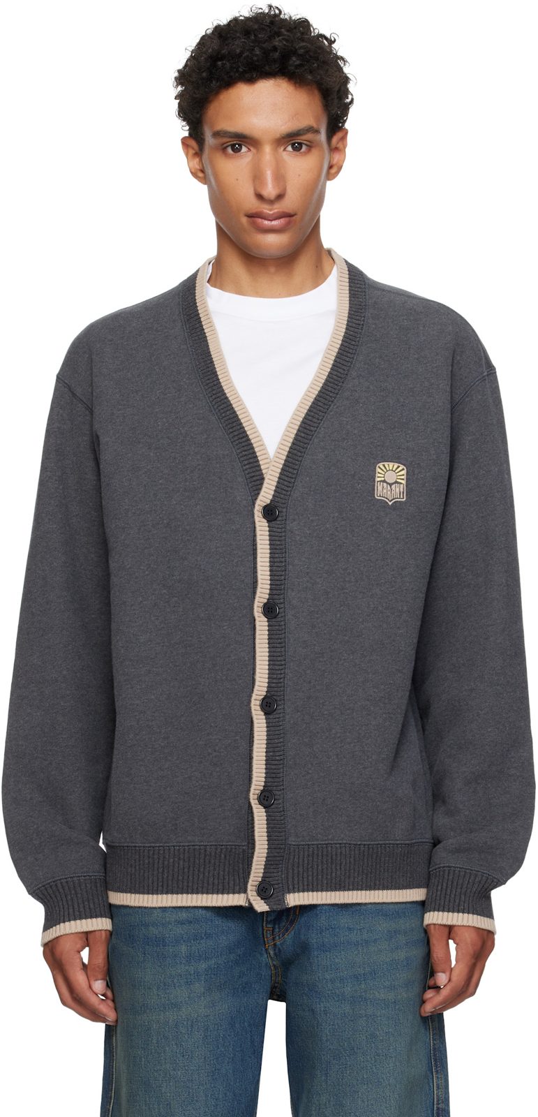 Gray Wallace Cardigan 262600M200000