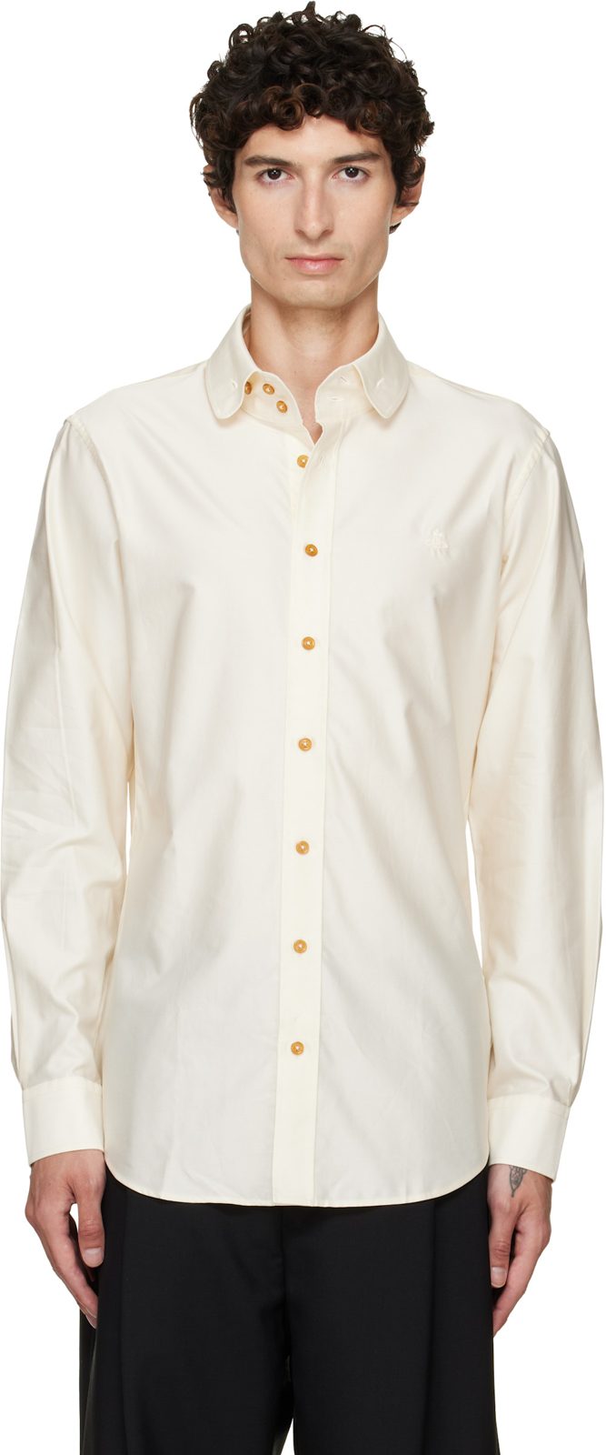 오프화이트 Two Button Krall Shirt 262314M192007