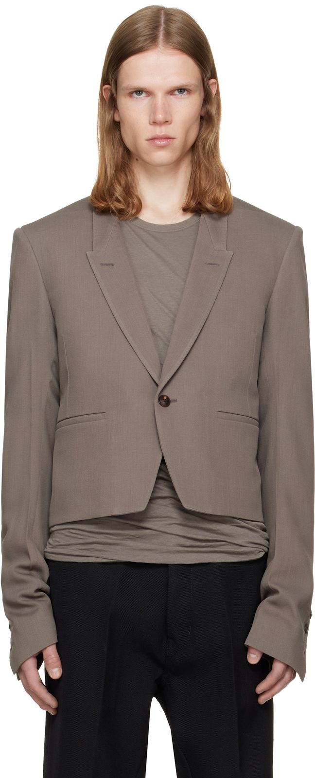 Taupe Tower Alice Jkt Blazer 262232M195003