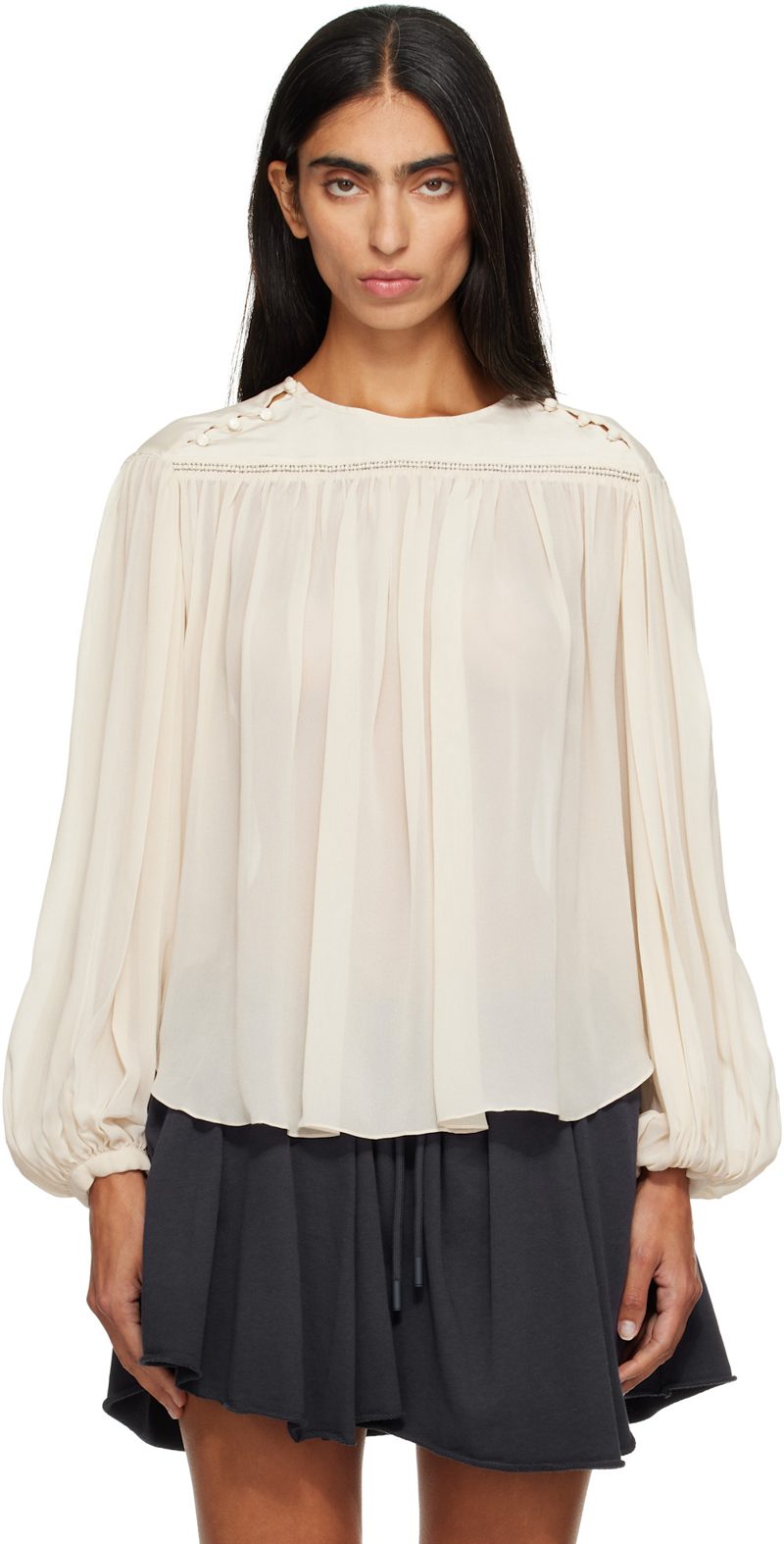 오프화이트 Nuna Blouse 262600F107003