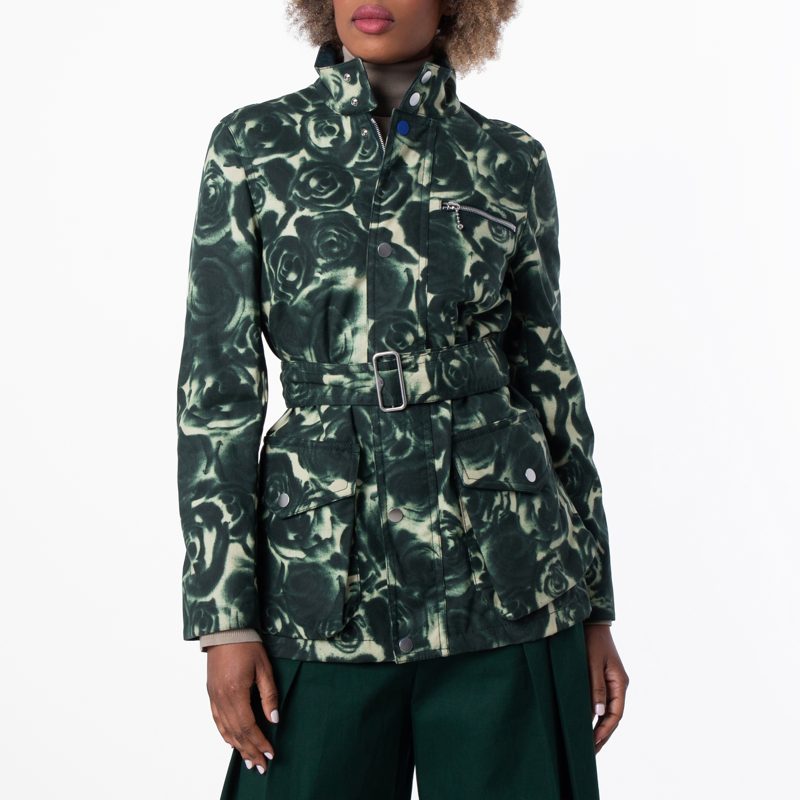 Rose Waxed Long Sleeve Cotton Jacket_Ivy Ip Pattern