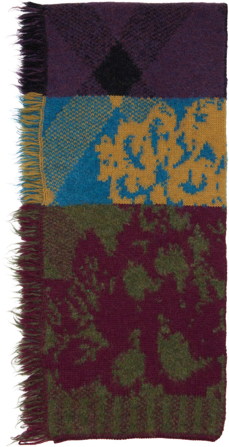 Multicolor Long Wool Scarf 262358M150007