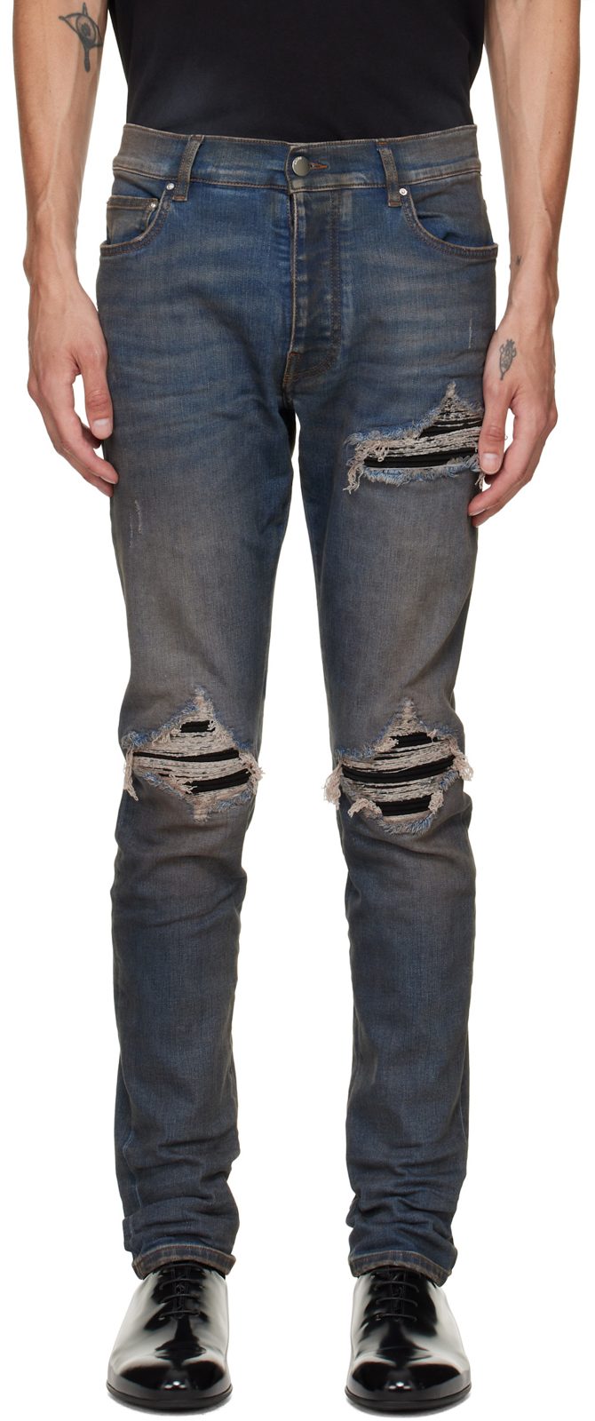 Blue MX1 Ultrasuede Jeans 262886M186012