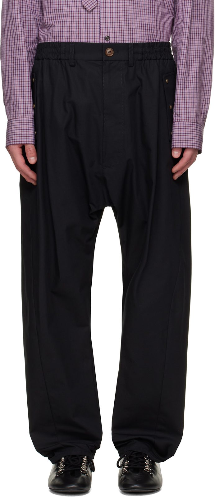 Black Sporty Trousers 262314M191000