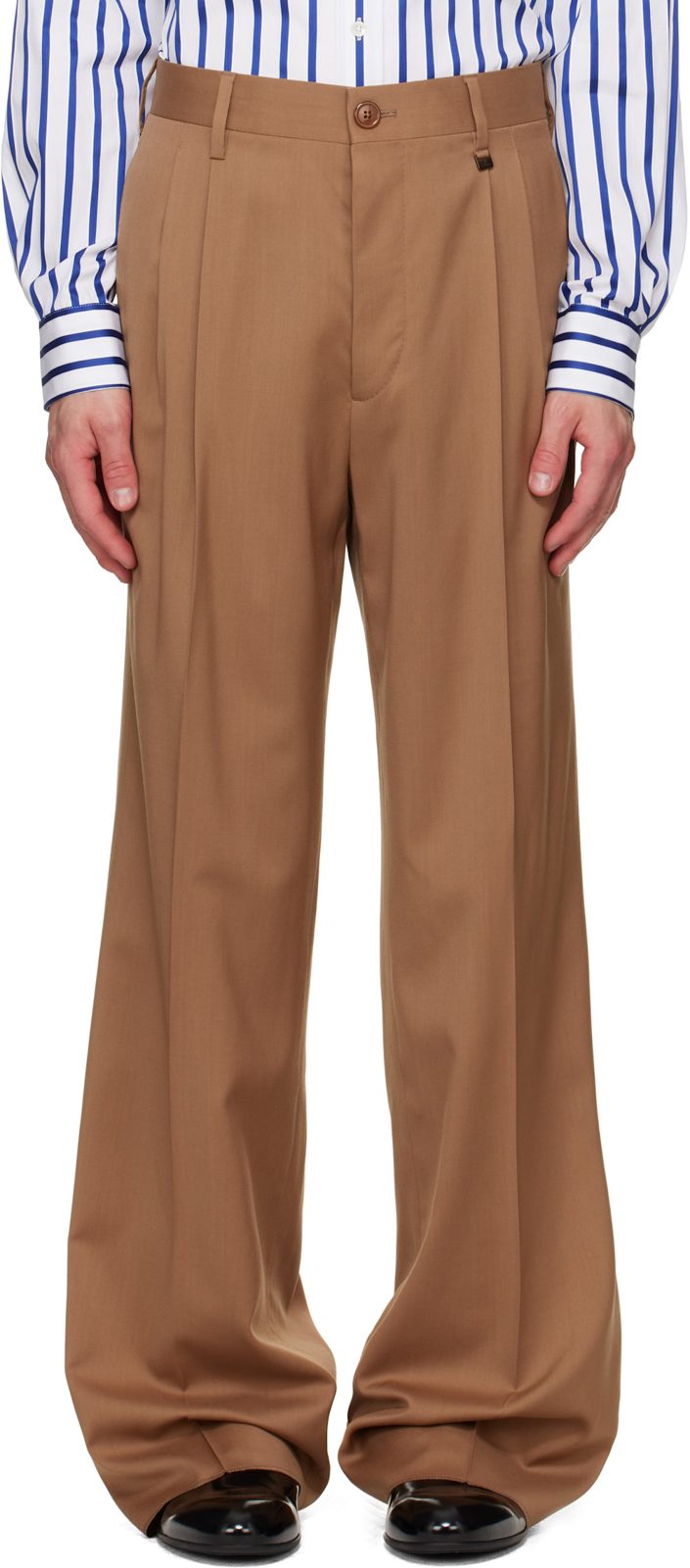 Beige Rafael Trousers 262314M191004