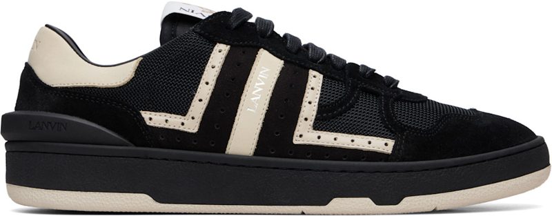 Black Clay Perforated Sneakers 262254M237052