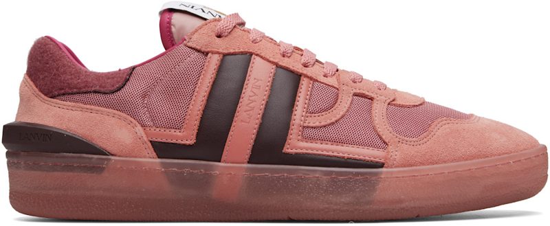Pink Clay Felt Sneakers 262254M237031