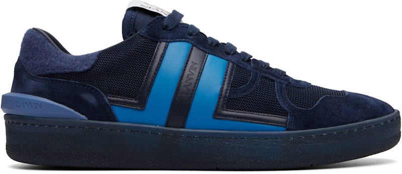 Blue Clay Felt Sneakers 262254M237030