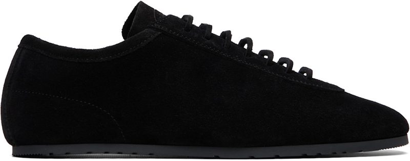 Black Suede Sneakers 262358M237001