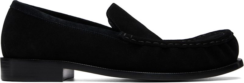 Black Suede Loafers 262358M231006