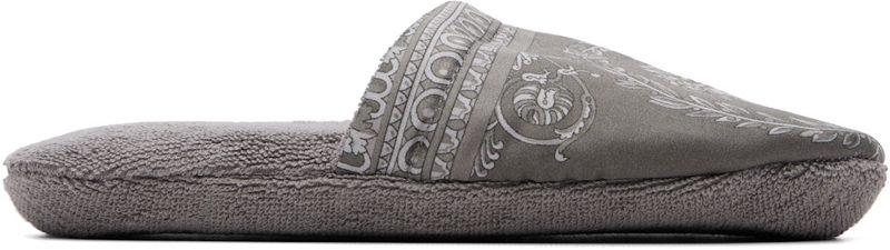 Gray I Heart Baroque Slippers 262404M231025