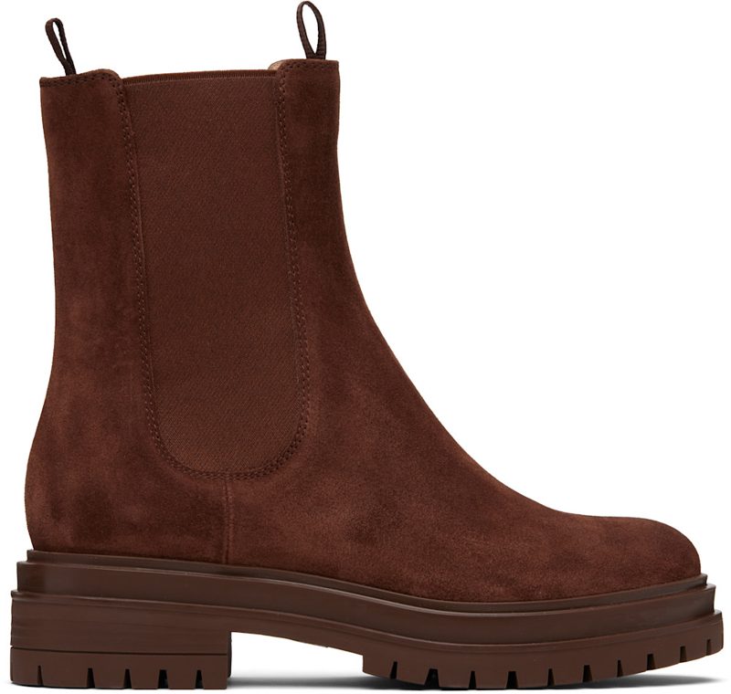 Brown Chester Chelsea Boots 262090F113001