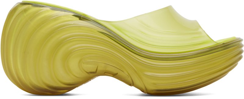 Yellow Melissa Edition Platform Mule Heeled Sandals 262001F125001