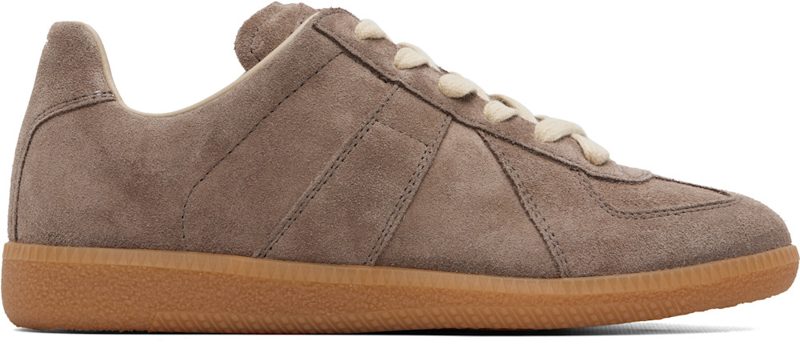 Taupe Replica Suede Sneakers 262168F128020