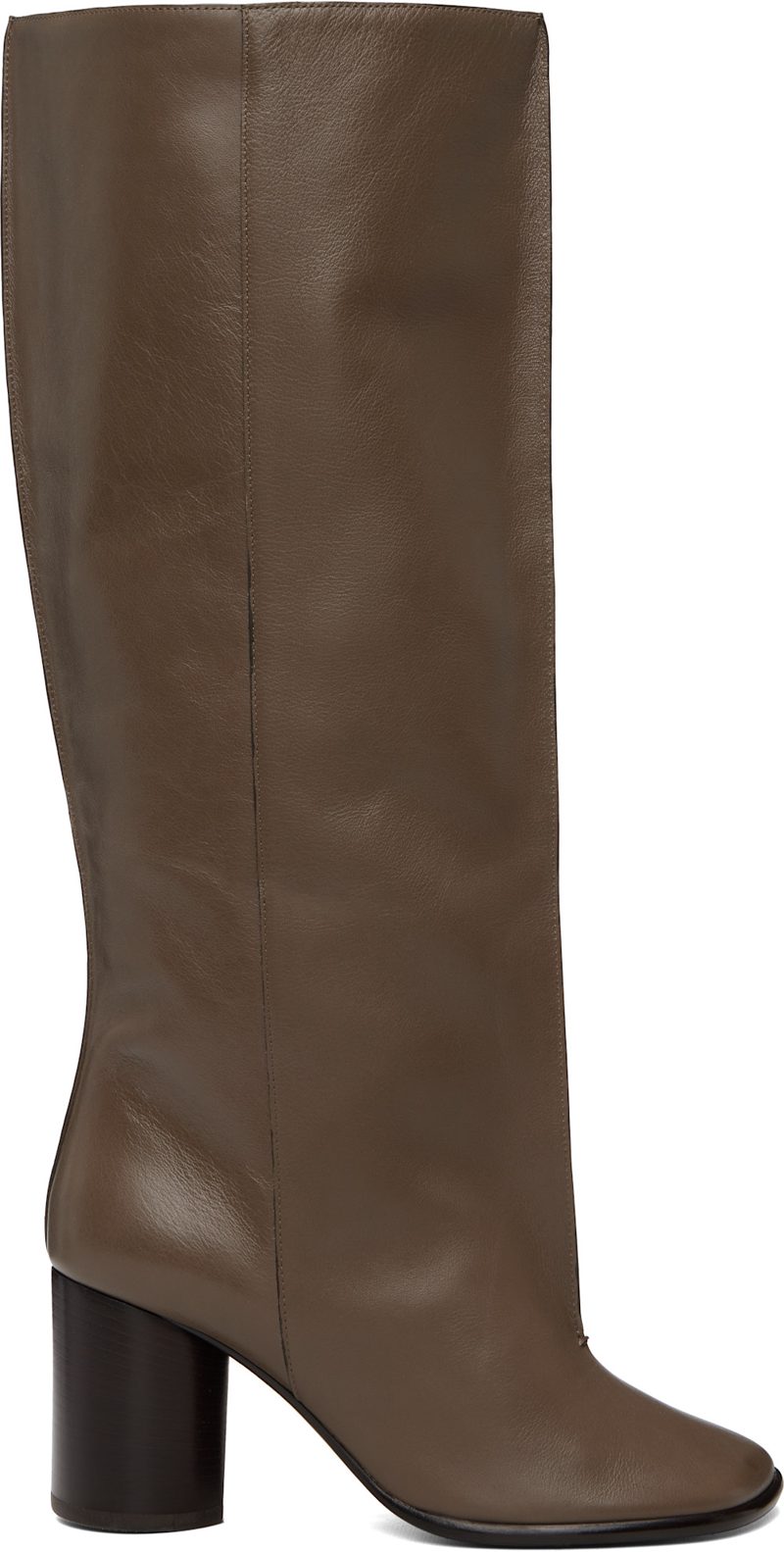 Taupe Crease Sleeve Tall Boots 262646F115000
