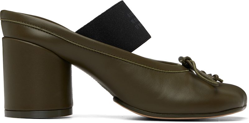 Khaki Anatomic Numeric Sandal Heels 262188F122013