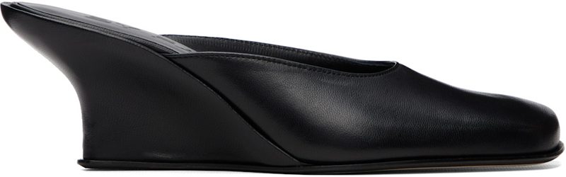BY FAR Black Caroo Closed Toe Heels 262289F122001